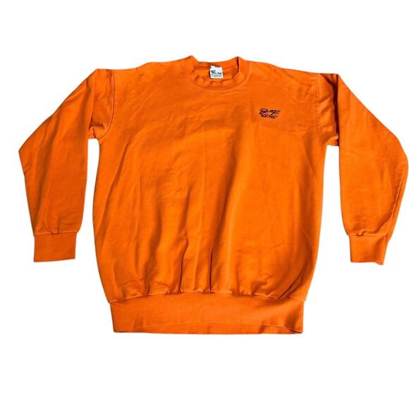 VTG Westex Indura FR Knits Heavy Duty Work Sweatshirt Mens L Orange - Picture 1 of 5